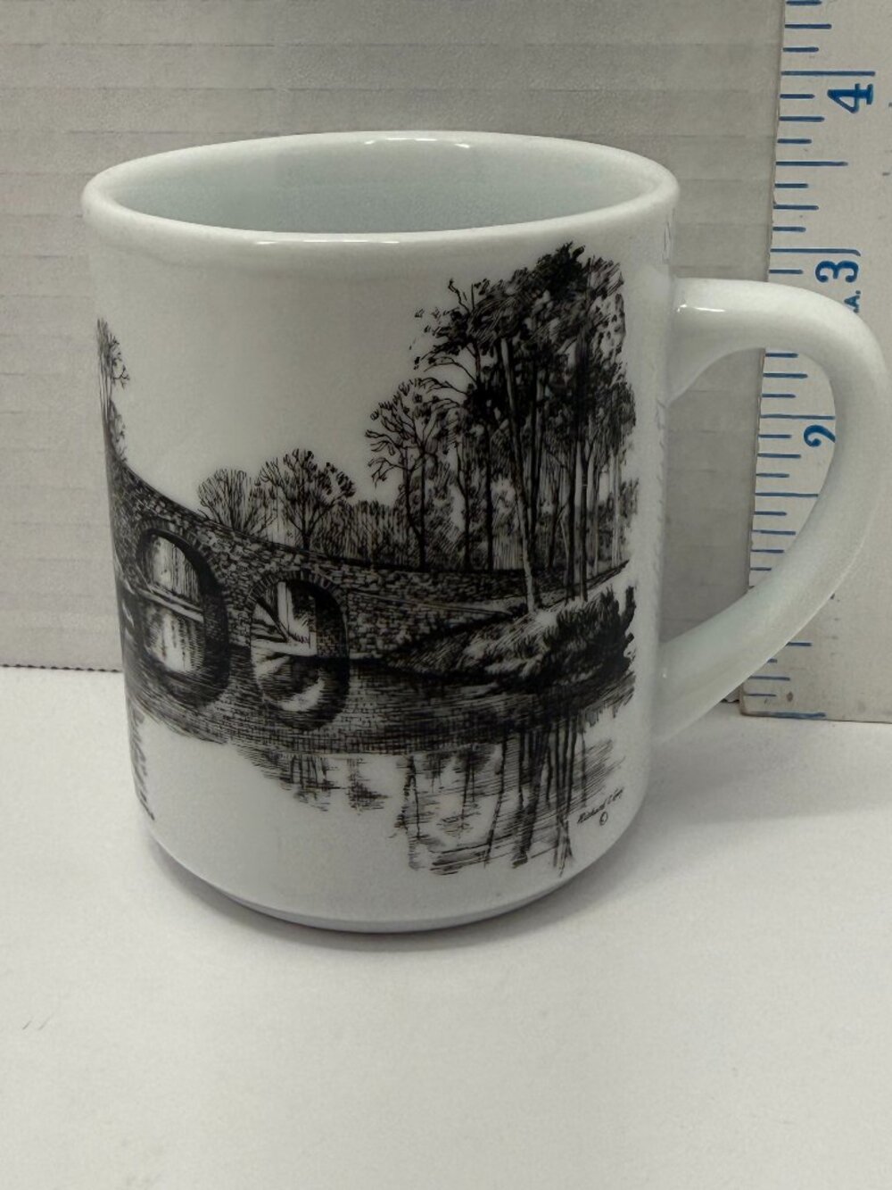 Battle of Bull Run Manassas National Battlefield Old Stone Bridge Sketch Mug Cup